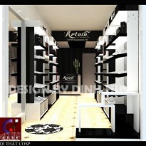 Thiết kế cửa hàng giày da nam Return